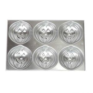 Vintage 6 Mold Wilton Mini Pumpkin Cake Cakelet Mold Aluminum Pan Halloween